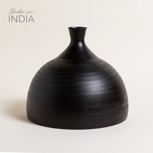 [4113122] Jarron Pali Negro 28,5X26 Cm