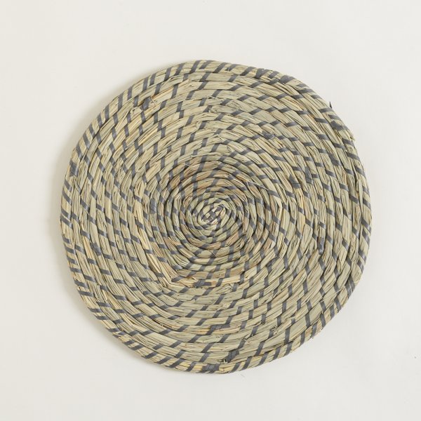 [4113203] Individual Lovek Entrelazado con Gris Oscuro 38 CM