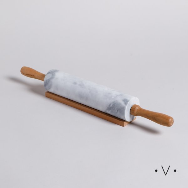 Palo De Amasar De Marmol 46 Cm Vassa Home