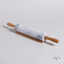 Palo De Amasar De Marmol 46 Cm Vassa Home