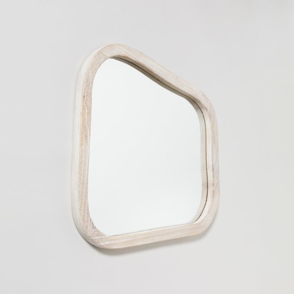 Espejo Asim…Trico Light Wood 49X49 Cm Vassa Home