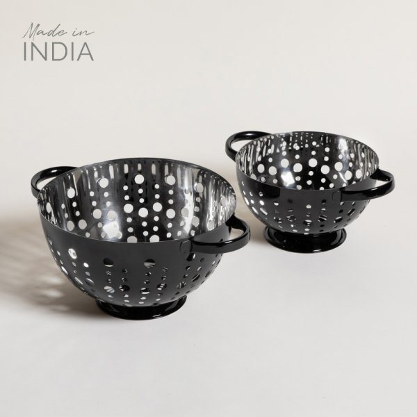 [4113433] Set X2 Coladores Black 33X14,5 / 28X12 Cm