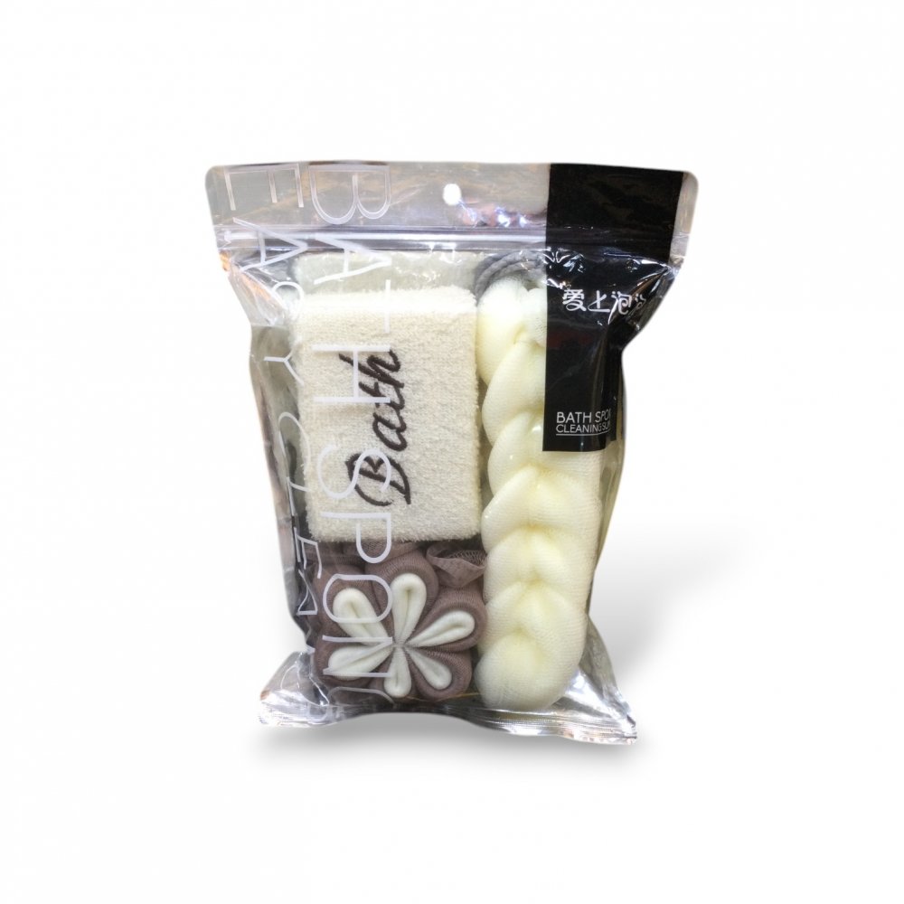 [2561521] Bolsa Con Esponja Margarita, Esponja Exfoliante Bath Y Epsonja