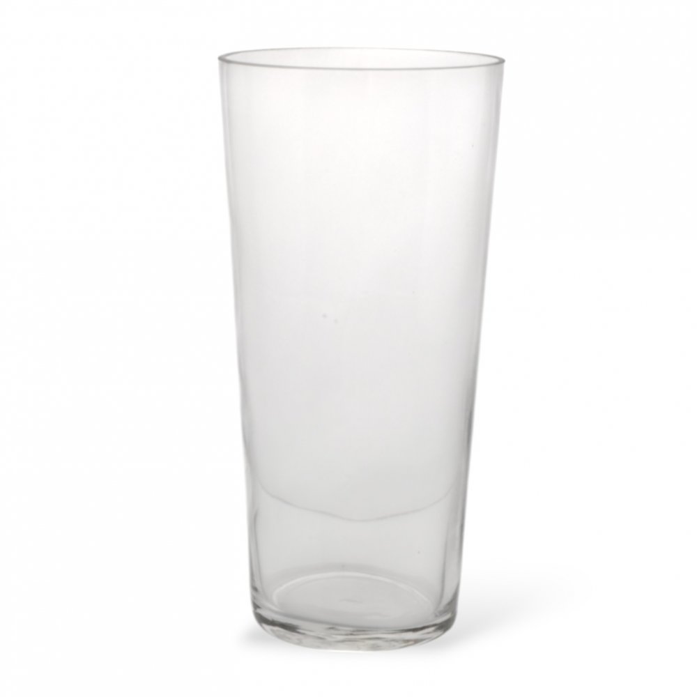 [2561603] Florero Cónico Transparente 15X30Cm Vidrio