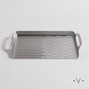 Bandeja Para Parrilla De Acero Inoxidable  Rectangular 40X25 Cm Vassa Home