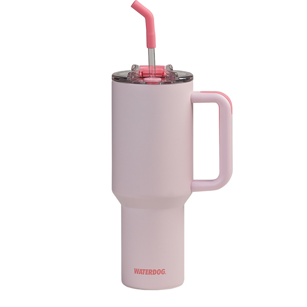 [401043] Vaso Doble Pared 1200 Cc Rosa Acero Inox Waterdog