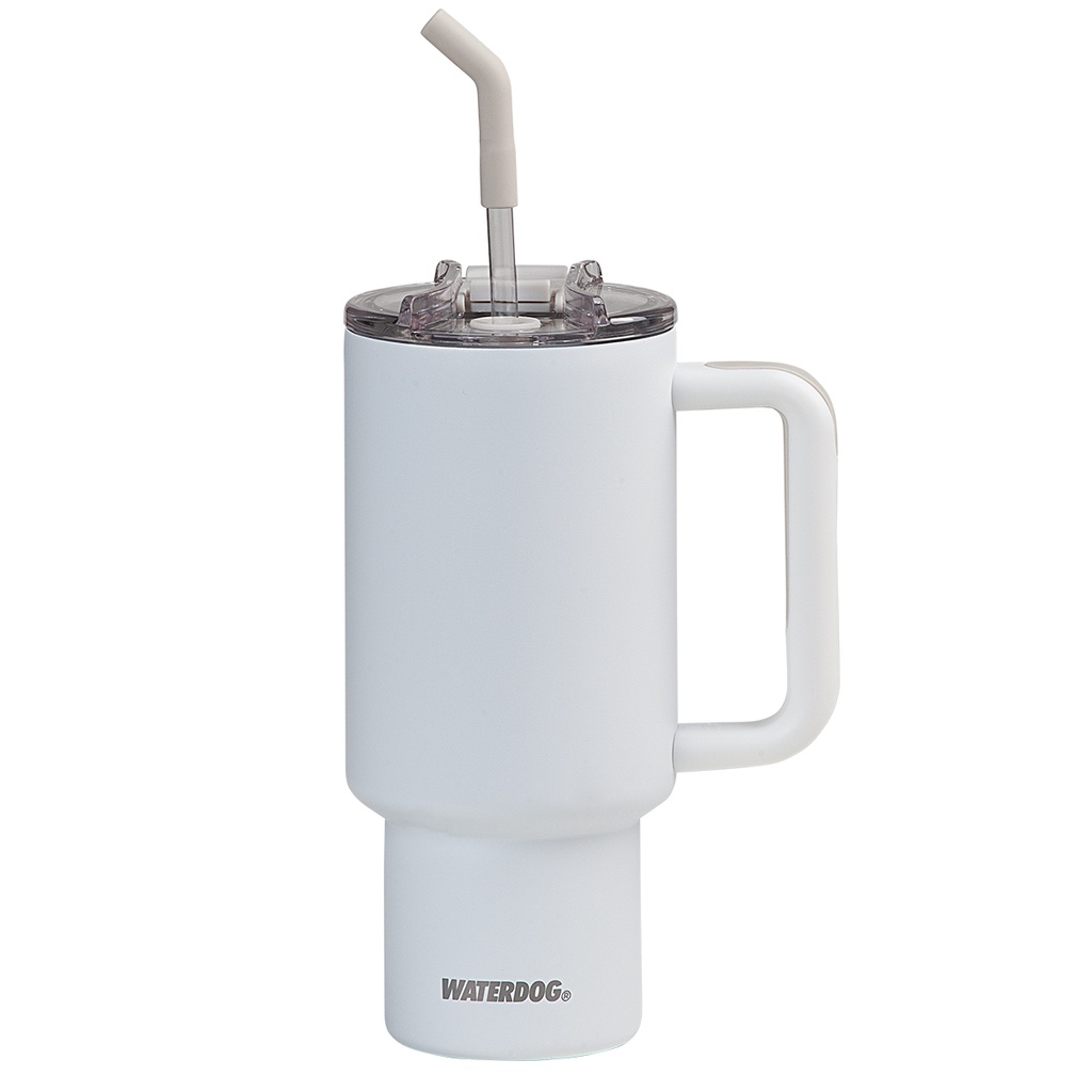 [401049] Vaso Doble Pared 900 Cc Blanco Acero Inox Waterdog