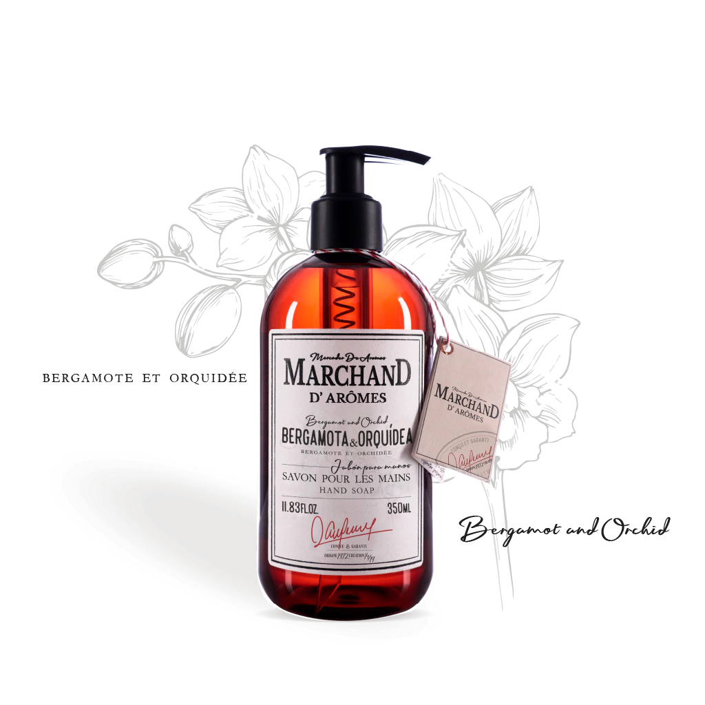 [130468] Jabón Líquido Marchand D Aromes Bergamota Y Orquídea 350 G
