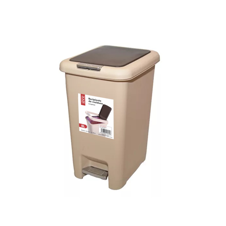 RECIPIENTE RESIDUOS PLASTICO 8 L