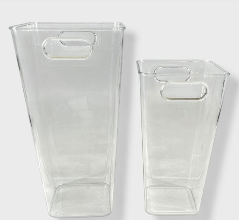 [180120] Set X2 Recipiente Acrilico 38X19Cm-30X15Cm