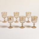 SET X 6 COPAS STRIPES CHAMPAGNE 300 ML