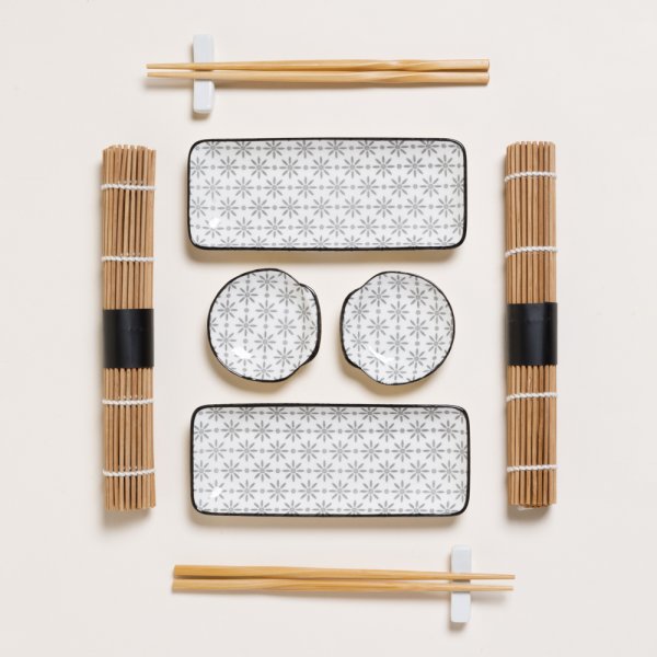 [4113597] Set De Sushi Rectangular Para 2 Ginza 18,5X7,5 Cm