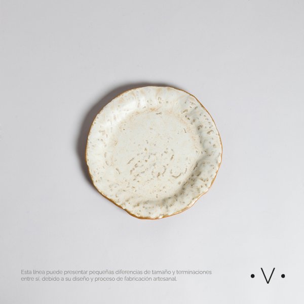 Plato Postre Set X 6 Redonda Badain 21,5 Cm Vassa Home