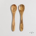 Set De Cubiertos Para Ensalada De Madera De Acacia Vassa Home