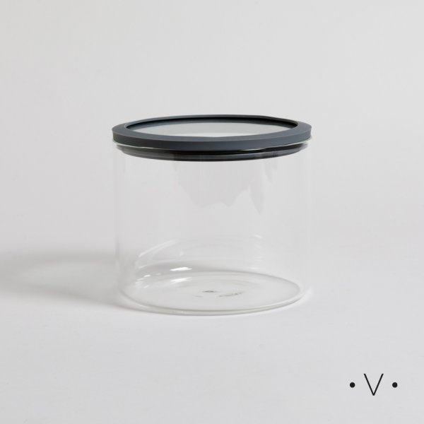 FRASCO REDONDO CON BORDE DE SILICONA 1600 ML VASSA HOME