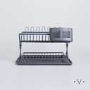 ESCURRIDOR DE PLATOS CON PORTA UTENSILIOS 45,3X32 VASSA HOME