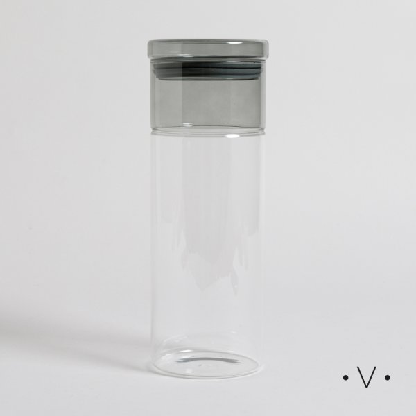 [4113897] Frasco Redondo Tapa Fume 1600 Ml Vassa Home