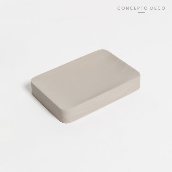 Jabonera Cemento Cuadrado 12Cm