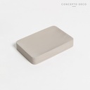 Jabonera Cemento Cuadrado 12Cm