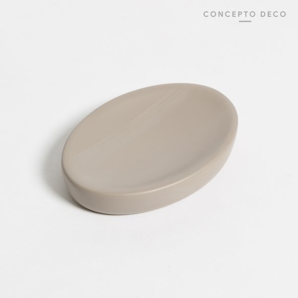 Jabonera Cemento Oval 13Cm