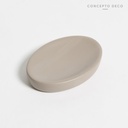 Jabonera Cemento Oval 13Cm