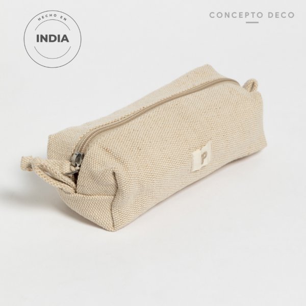 Neceser Pamuk Juco Beige 20X8X6Cm