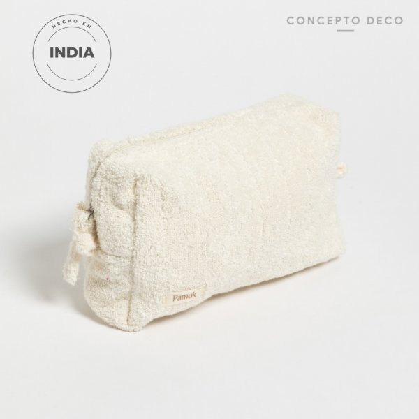 [1650442] Neceser Pamuk Toalla Crudo 19X6X11Cm