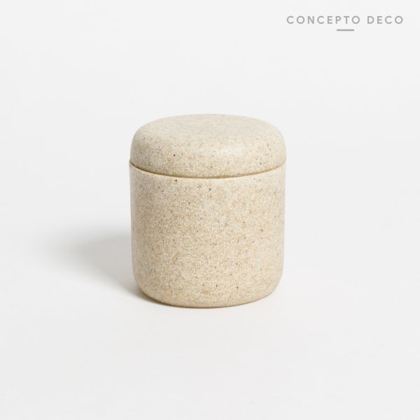 [1650388] Recipiente Algodonera Arena 9Cm