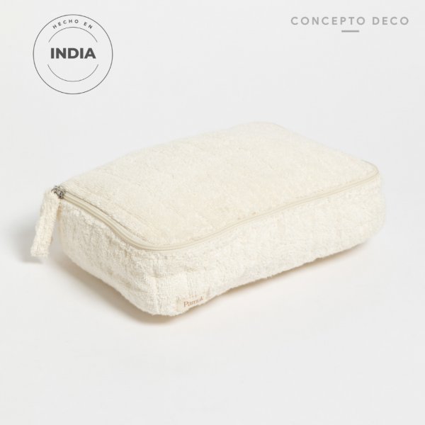 [1650441] Neceser Pamuk Toalla Crudo 23X15X7Cm