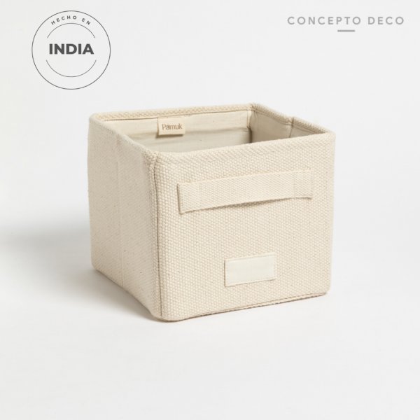 [1650455] Organizador Placard Pamuk Rigido Tejido 16X19X19Cm