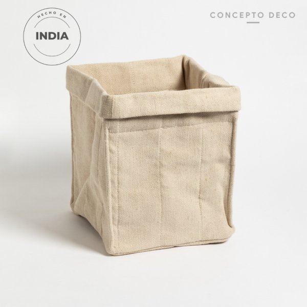 ORGANIZADOR PLACARD PAMUK PLIEGUE JUCO 24X24X28CM