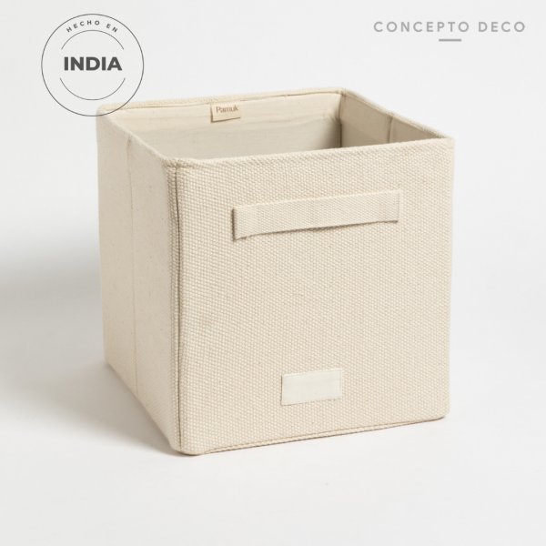 [1650456] ORGANIZADOR PLACARD PAMUK RIGIDO TEJIDO 25X26X25CM