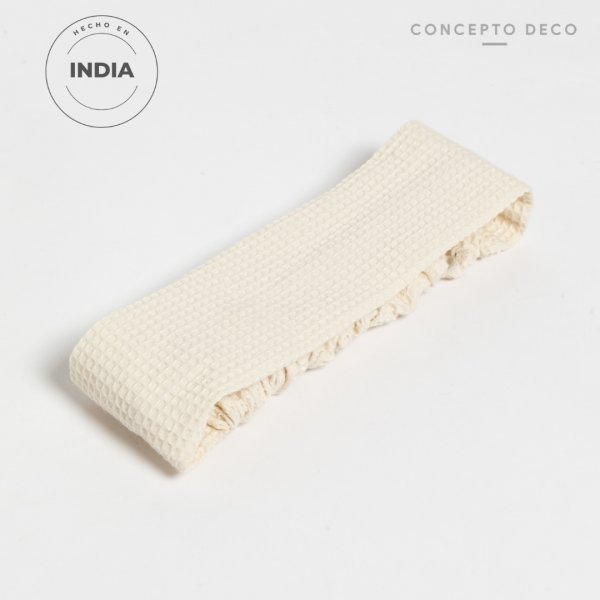 Vincha Spa Pamuk Micro Waffle Crudo 48X6,5Cm