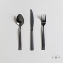 Set De Cubiertos Black Braid X 12 Piezas Vassa Home