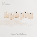 SET X 6 COPAS DE CRISTAL DE BOHEMIA ANSER BROWN 770 ML