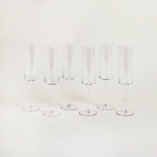 Set X 6 Copas De Champagne Lisas 250 Ml