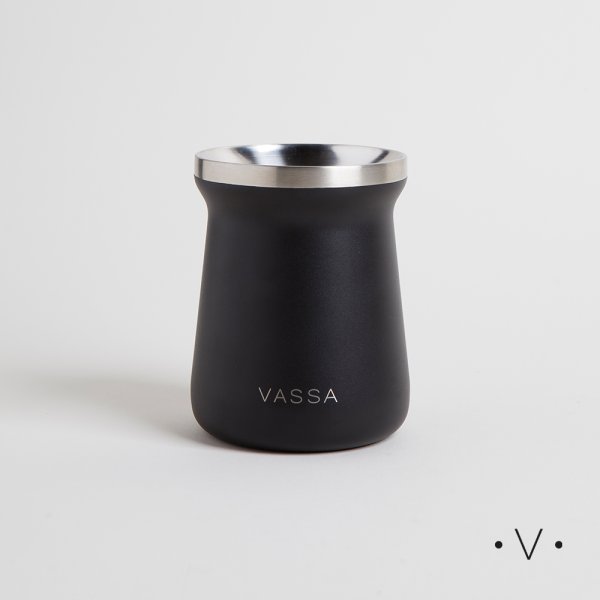 [4114106] Mate De Acero Inoxidable Negro 250 Ml Vassa Home