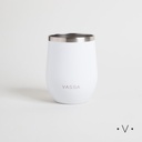 Mate De Acero Inoxidable Blanco 350Ml Vassa Home