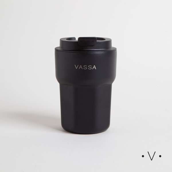 [4114115] Vaso Termico De Acero Inoxidable Negro 350Ml Vassa Home