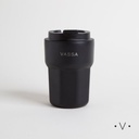 VASO TERMICO DE ACERO INOXIDABLE NEGRO 350ML VASSA HOME