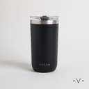Vaso Termico De Acero Inoxidable Negro 470Ml Vassa Home