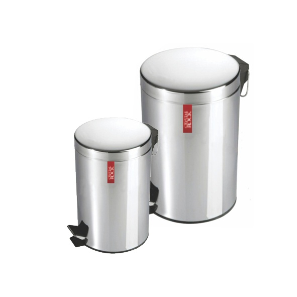 Set x 2 Recipientes Residuos Acero 5 L + 20 L