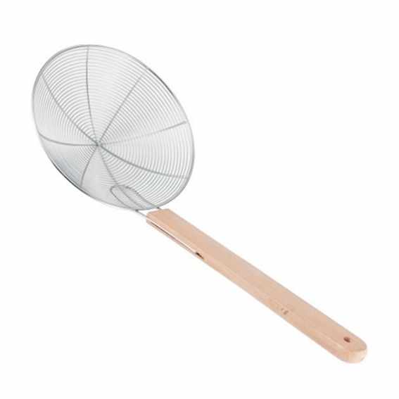 [140171] Espumadera Colador Mgo Madera 21 Cm