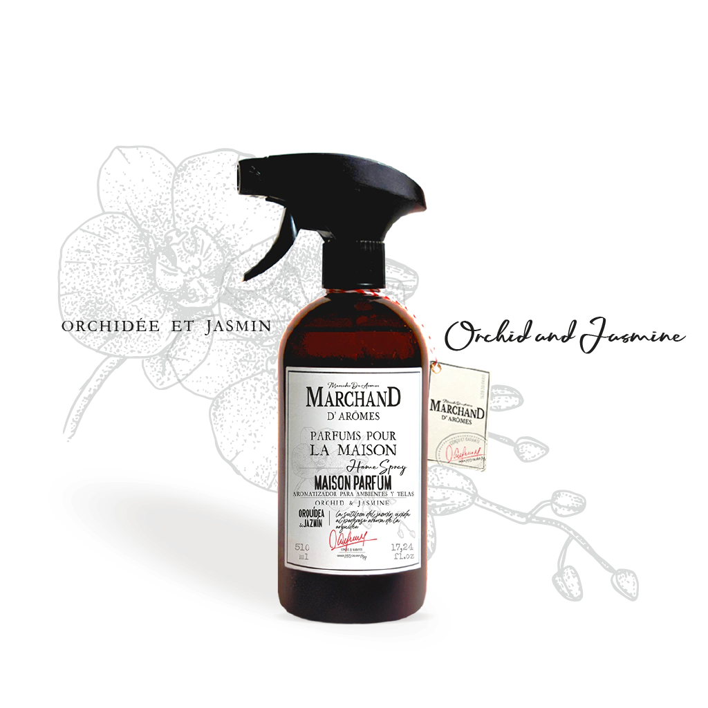 [130477] Maison Parfum | Orquídea & Jazmin Aromatizador para Ambientes & Textiles  - 510 ml. Marchand D´Aromes