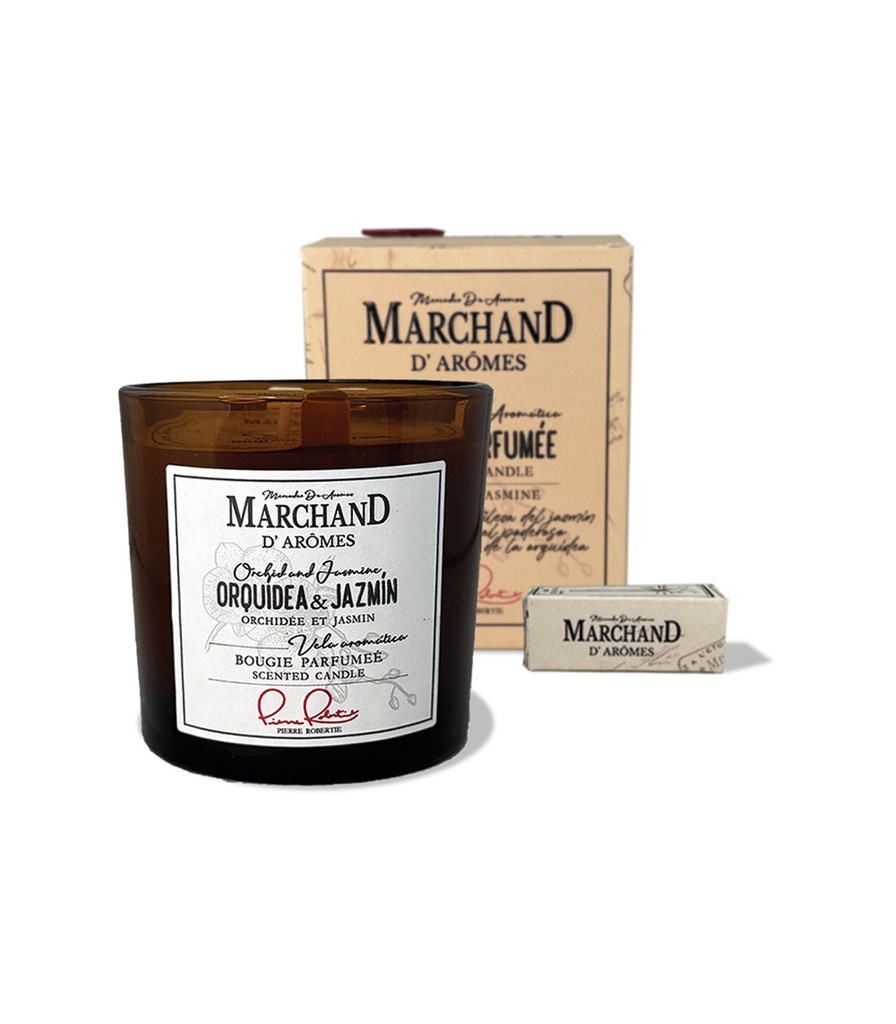 [130480] Vela Aromática Marchand D Aromes Orquídea Y Jazmín 220 G