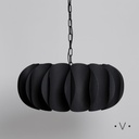 LÁMPARA COLGANTE MUTTON BLACK 27X61 CM VASSA HOME