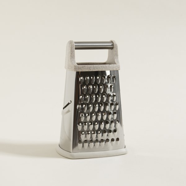 [4114239] Rallador 4 Caras De Acero Inox Con Mango Acero 23X12X14 Cm