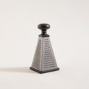 Rallador Piramidal Acero Champagne C/ Antideslizante 7X10X20 Cm