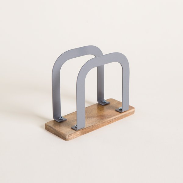 Servilletero Vertical Bayona Grey 14,5X6 Cm