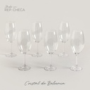 Set X 6 Copas De Cristal De Bohemia Milvus 400 Ml